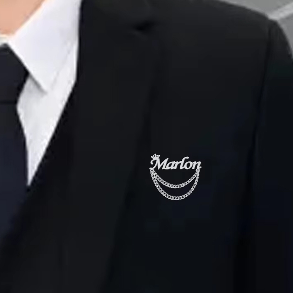 Embroidery Names - Spersonalizowana broszka z imieniem, personalizowane przypinki
