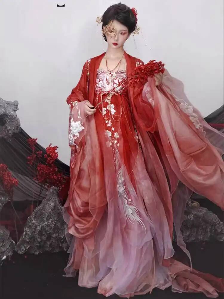 Embroidery Set - Kobiety w Hanfu, bogato haftowana, luksusowa