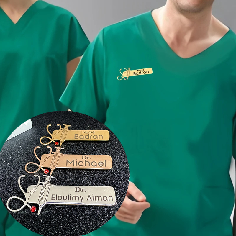 Embroidery Names - WLP profesjonalna broszka przypinki dla lekarza