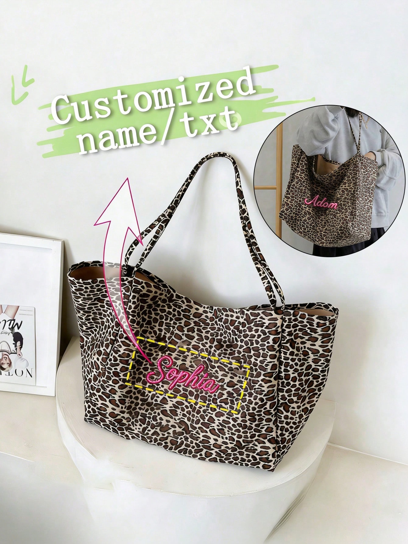 Embroidery Names - Torba typu tote z nadrukiem w