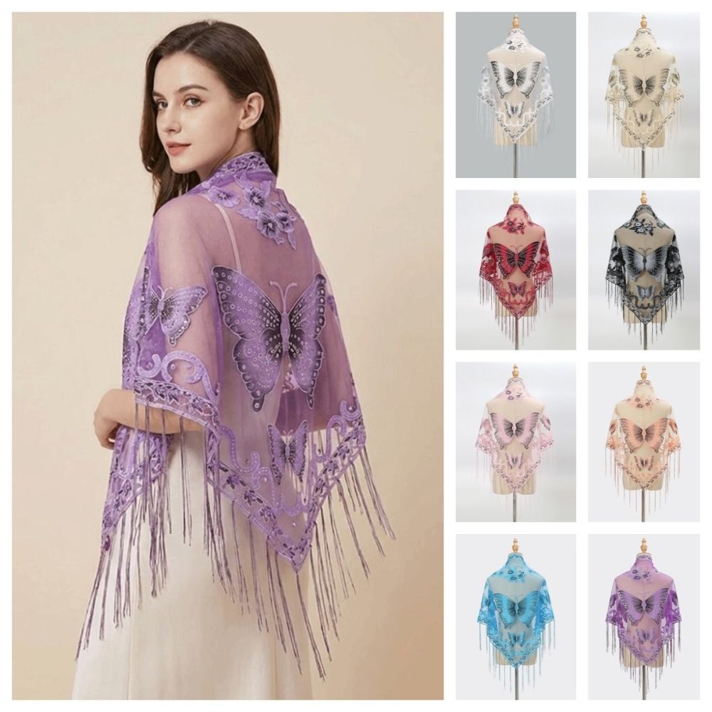 Luksusowa ażurowa chusta z kwi – Embroidery Shawl recenzja i cena