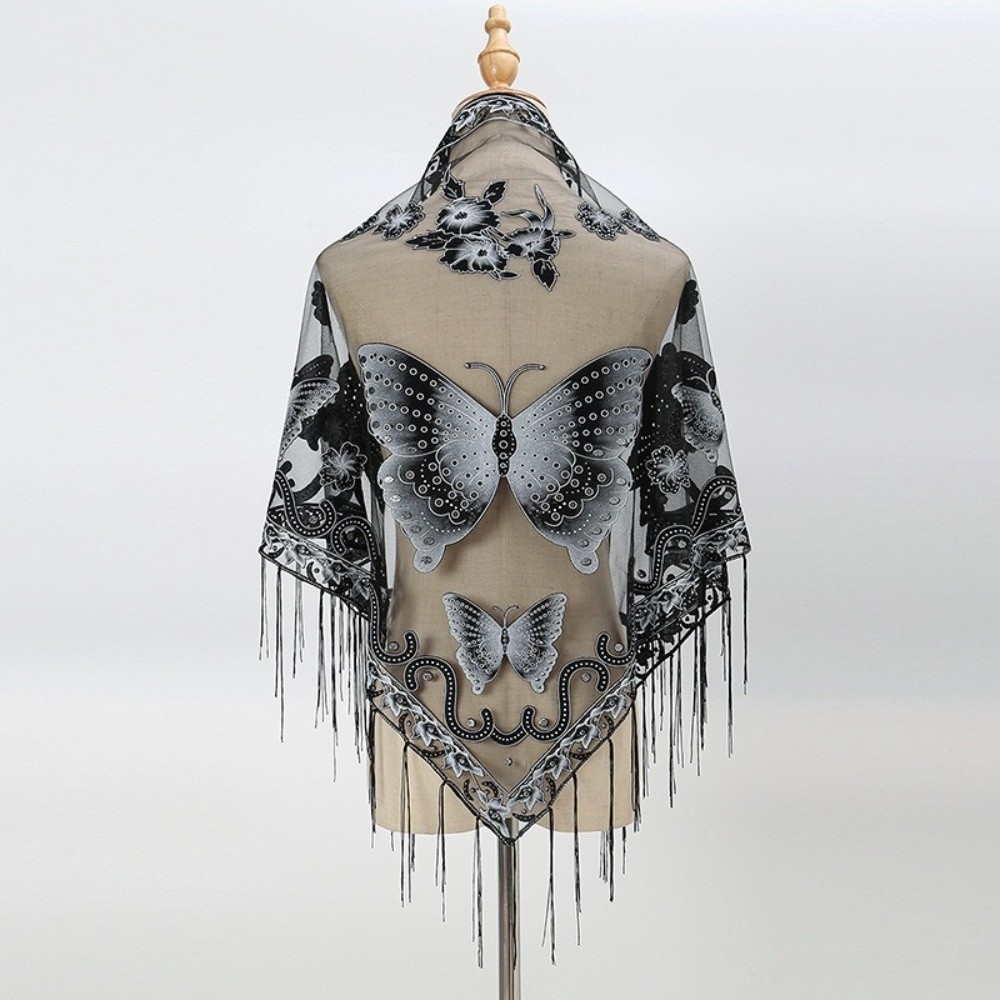 Luksusowa ażurowa chusta z kwi – Embroidery Shawl recenzja i cena