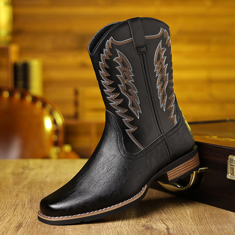 Męskie buty kowbojskie do poło – Embroidery On Leather recenzja i cena