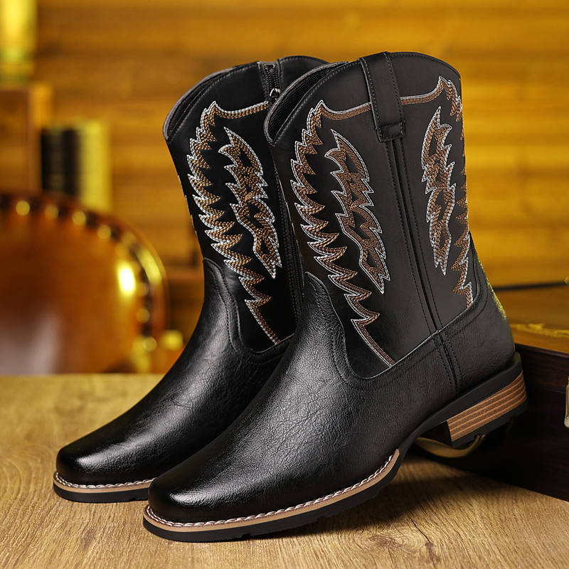 Męskie buty kowbojskie do poło – Embroidery On Leather recenzja i cena
