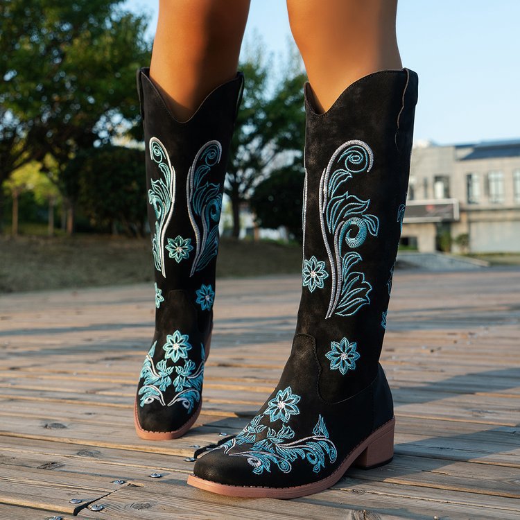Modne damskie buty retro, dams – Embroidery On Leather recenzja i cena