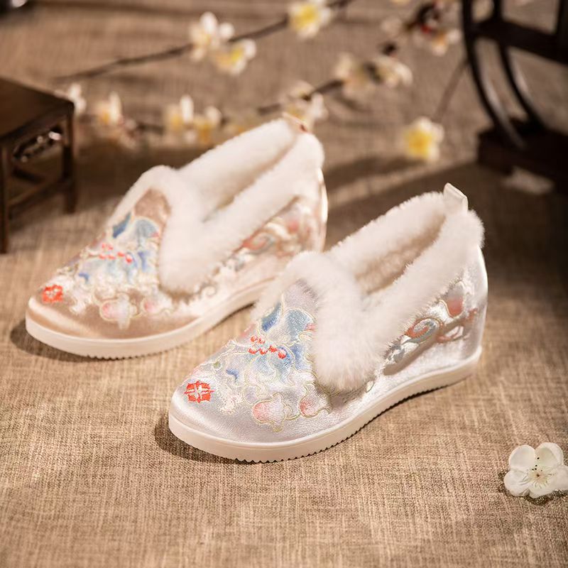 Damskie zimowe niskie buty z h – Embroidery Canvas recenzja i cena