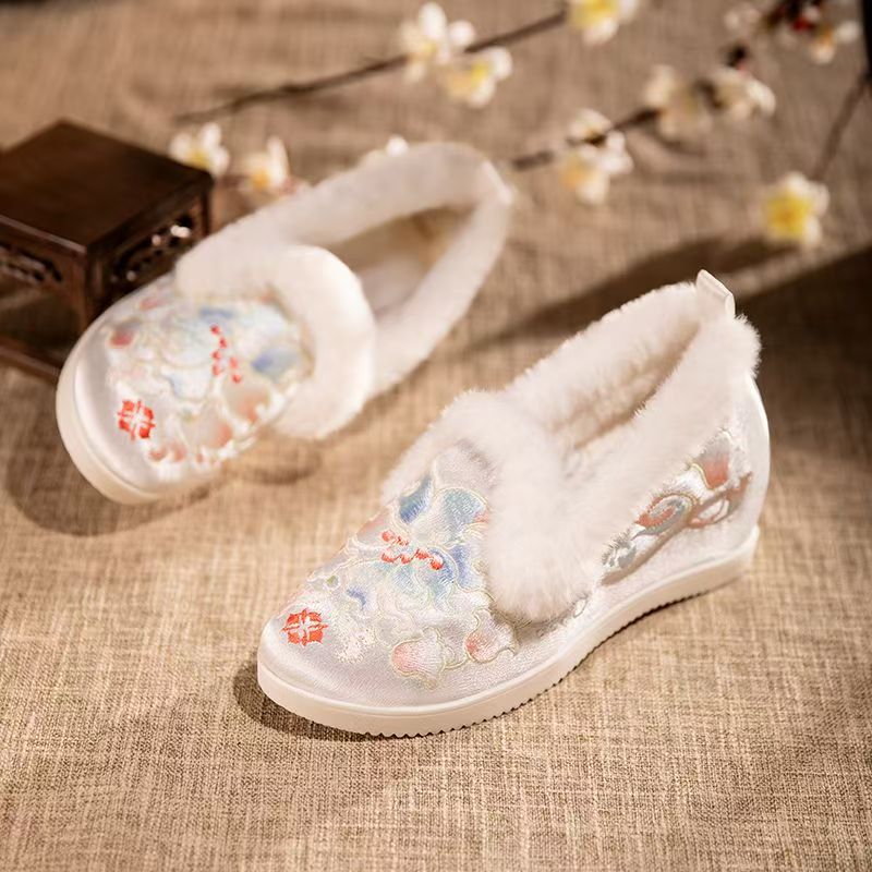 Damskie zimowe niskie buty z h – Embroidery Canvas recenzja i cena