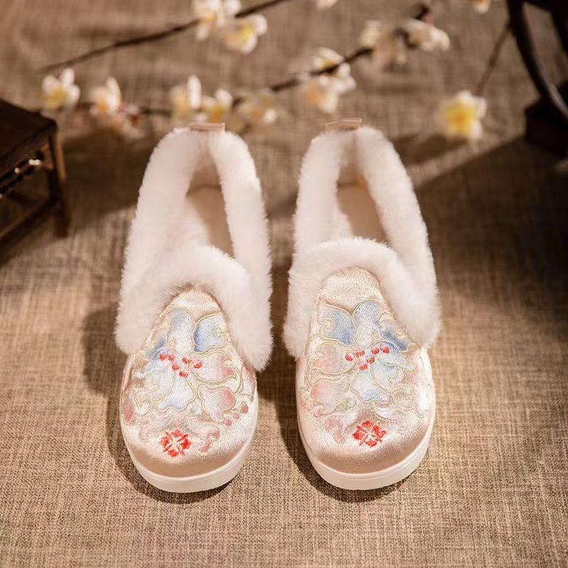 Damskie zimowe niskie buty z h – Embroidery Canvas recenzja i cena