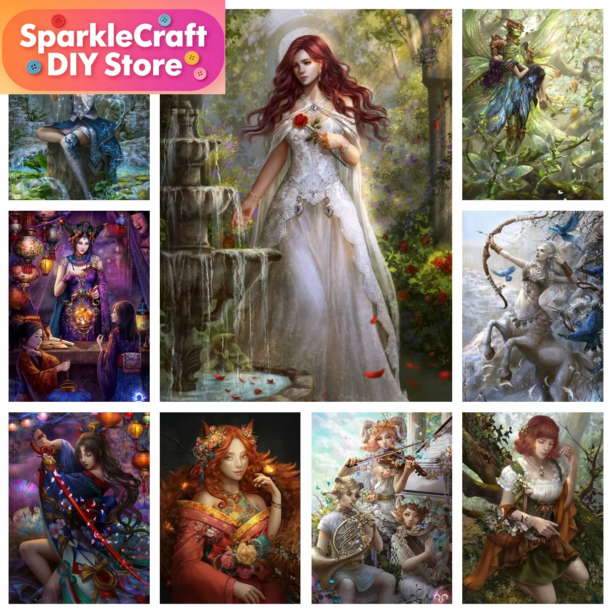 1 szt. bezramkowy obraz Hoangl – Embroidery Artwork recenzja i cena