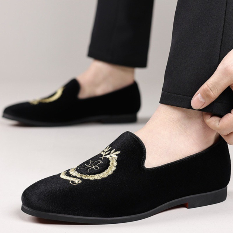 Luksusowe mokasyny męskie ze s – Embroidery On Leather recenzja i cena