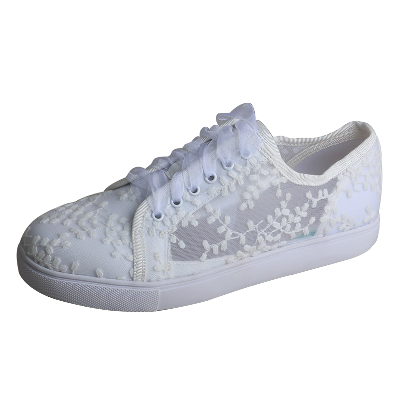 Białe sneakersy damskie Wedopu – Embroidery Lace recenzja i cena