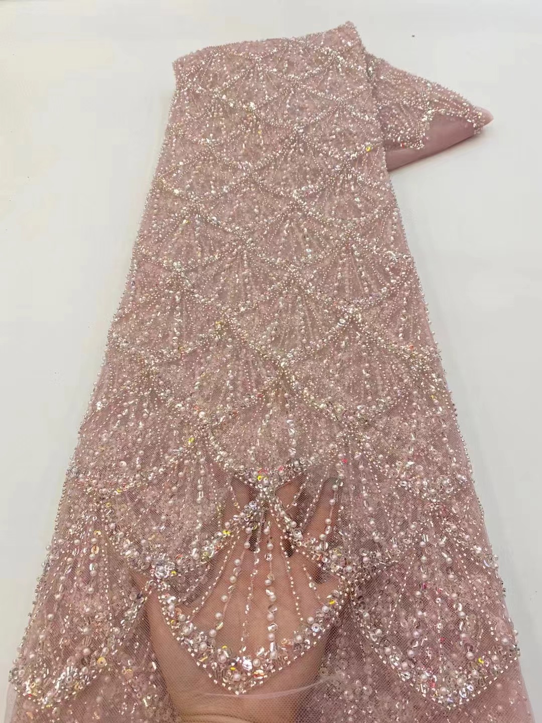 Afrykańska tiulowa koronka z c – Embroidery Net Dress recenzja i cena