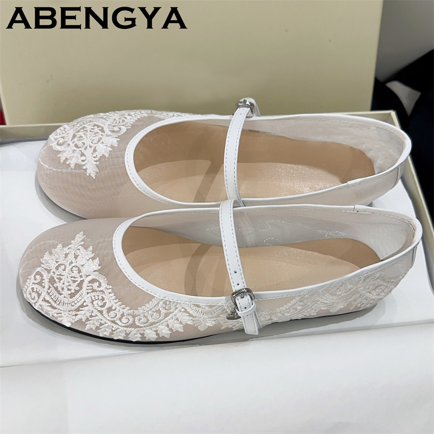 Koronkowe haftowane baleriny d – Embroidery Lace recenzja i cena