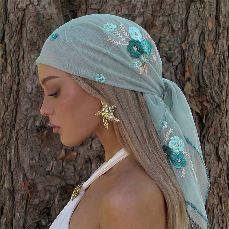 Luksusowa Przezroczysta Siatko – Embroidery Shawl recenzja i cena