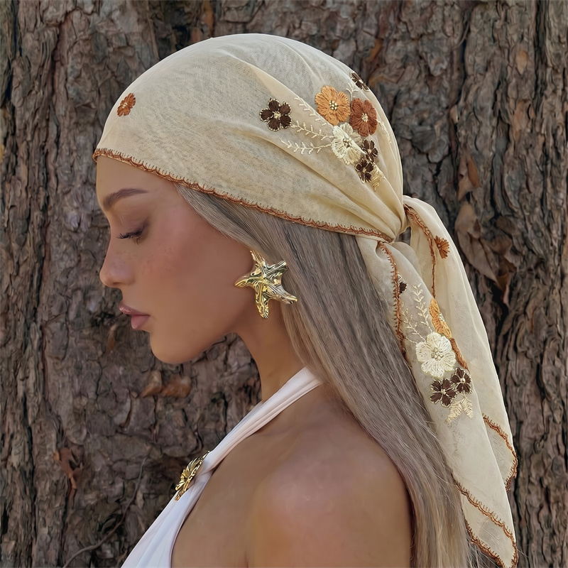 Luksusowa Przezroczysta Siatko – Embroidery Shawl recenzja i cena