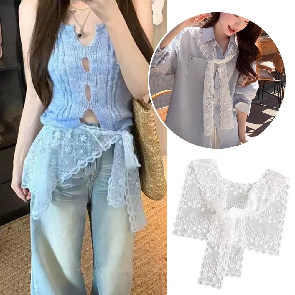 Francuska koronkowa chusta sza – Embroidery Shawl recenzja i cena