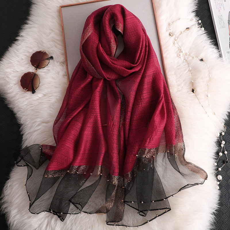 2024 Luksusowy 100% jedwabny s – Embroidery Shawl recenzja i cena