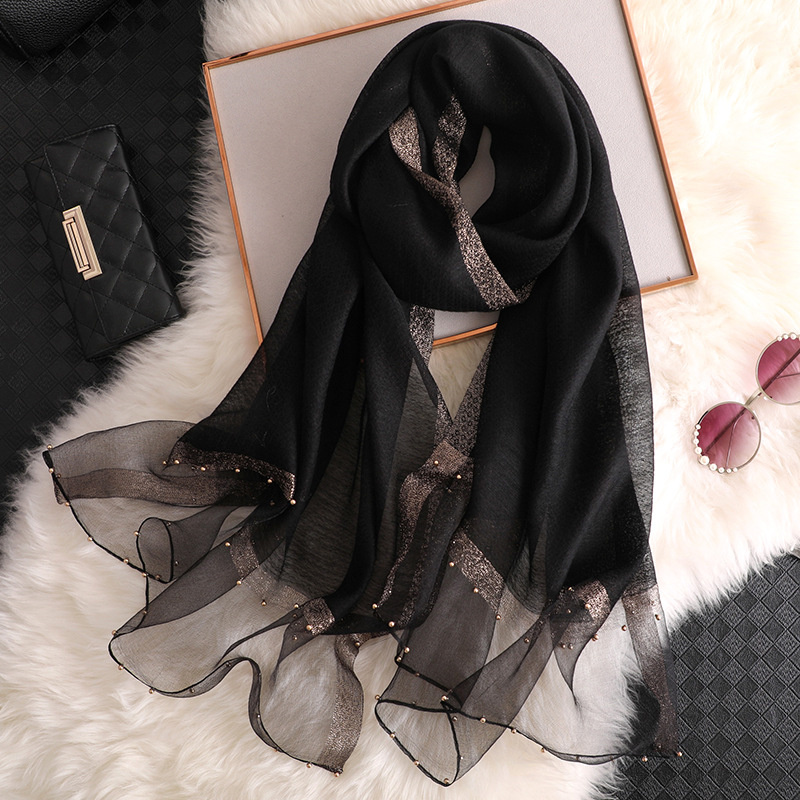 2024 Luksusowy 100% jedwabny s – Embroidery Shawl recenzja i cena