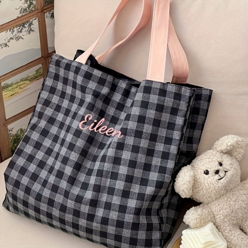 Torba na zakupy z haftowanym i – Embroidery Names recenzja i cena