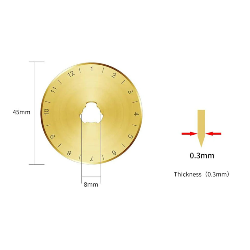 10 szt. Ostrza obrotowe 45 mm  – Embroidery Converter recenzja i cena