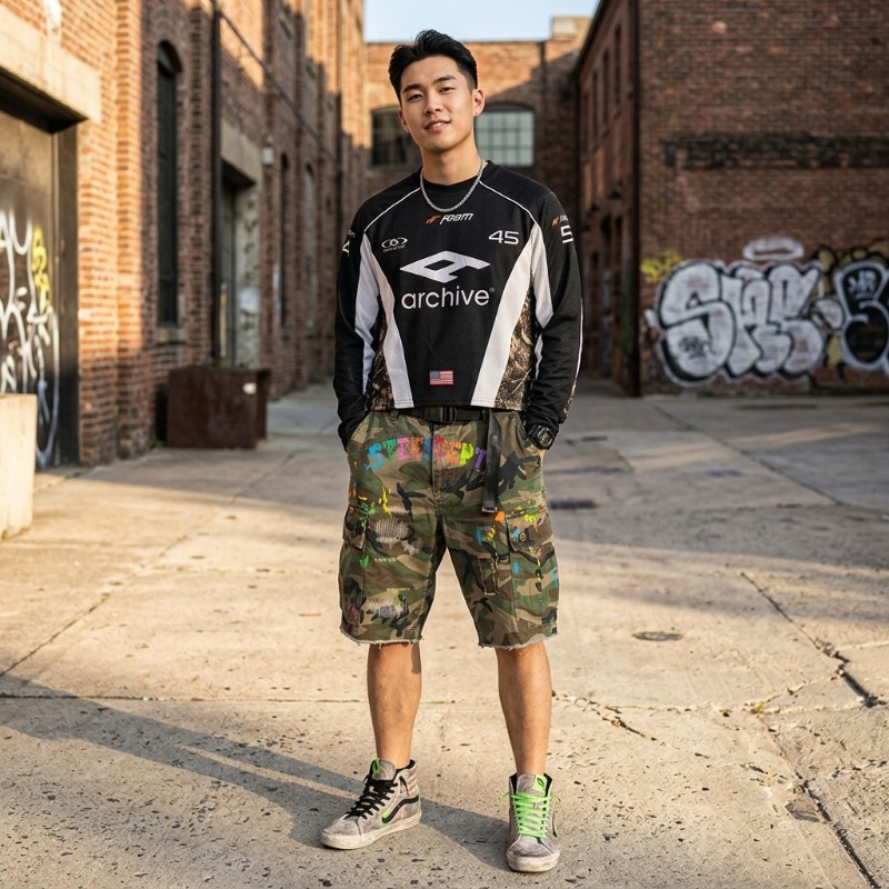 Hip Hop Y2K Streetwear Męski Z – Embroidery Set recenzja i cena