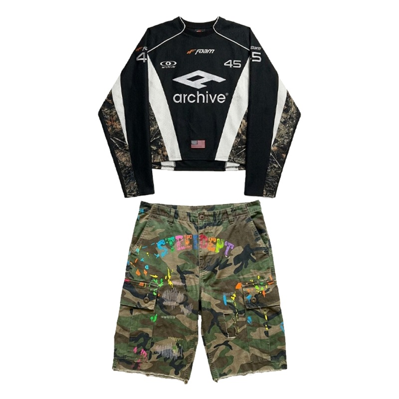 Hip Hop Y2K Streetwear Męski Z – Embroidery Set recenzja i cena