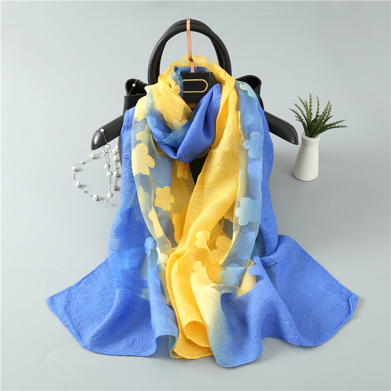 Szal damski z motywem jedwabny – Embroidery Shawl recenzja i cena
