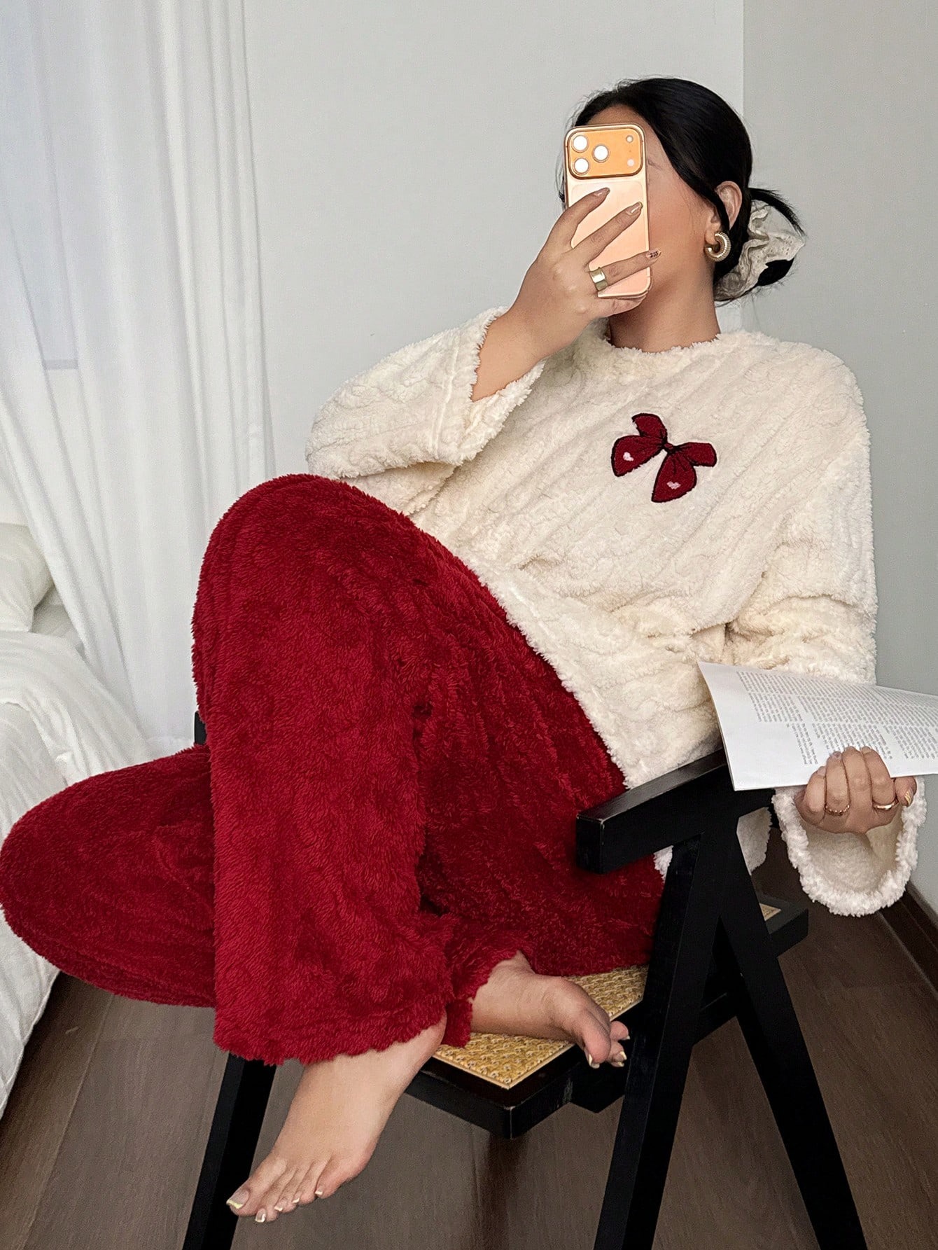 Damskie piżamy plus size 1XL-5 – Embroidery Set recenzja i cena